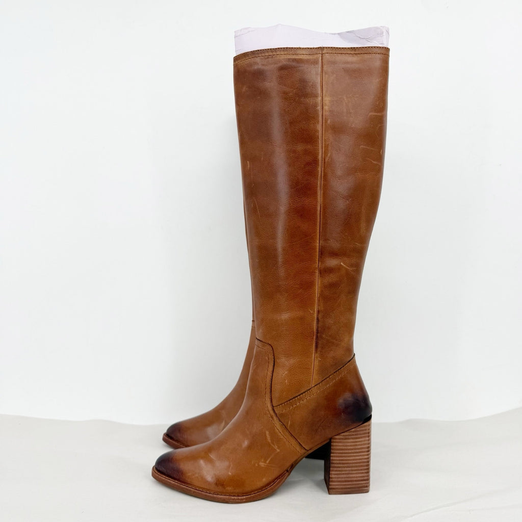 Diba True Womens True Do Knee High Boots US 8.5 M Brown Leather EUC