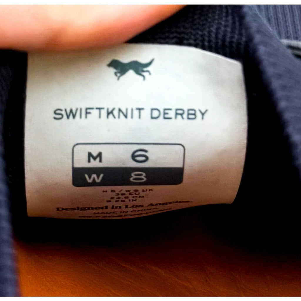 Wolf & Shepherd Swiftknit Derby Sneakers MENS 6 WOMENS 8 Navy Blue T0622 NIB