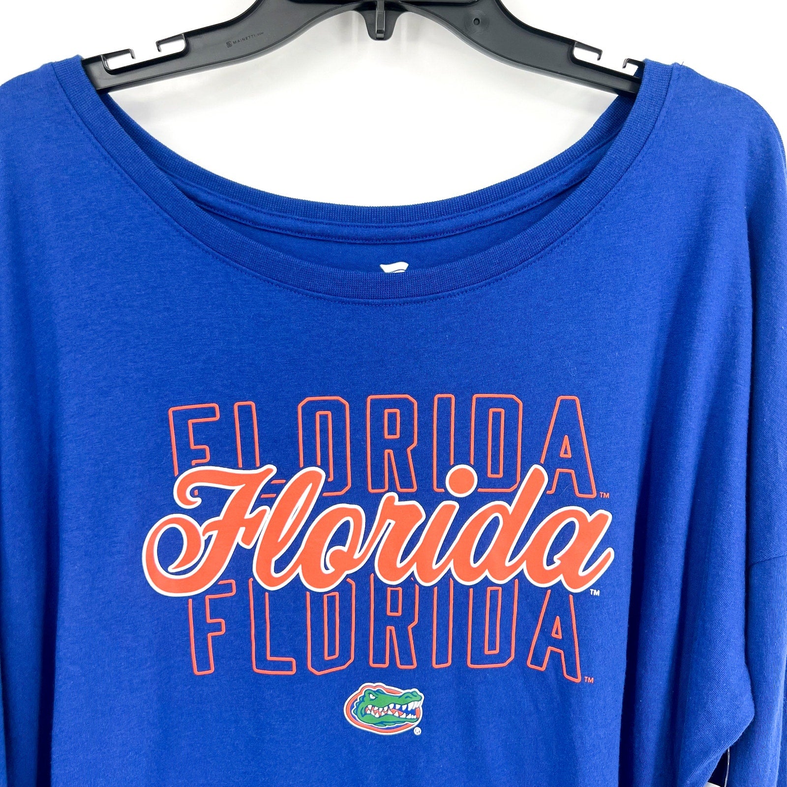 FANATICS Womens Florida Gators T-Shirt Large Royal Blue Long Sleeve NWT