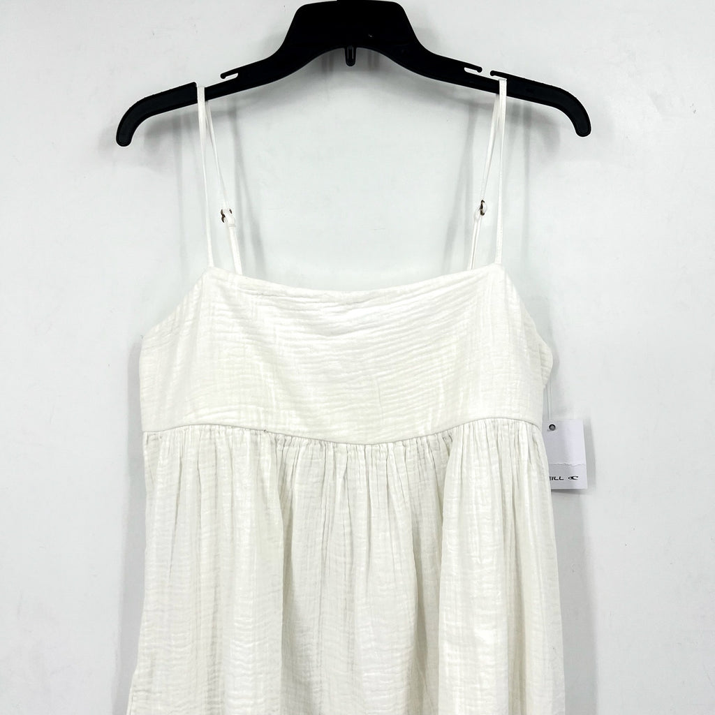 O'NEILL Women's Hadia Mini Slip Dress Medium White Gauze Lightweight Summer NWT