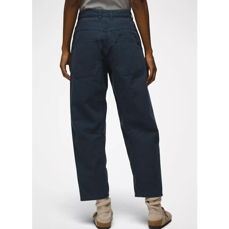 PRANA Womens Melrose Relaxed Pant Size 8 Reg Blue Stormy Night Barrel NWT