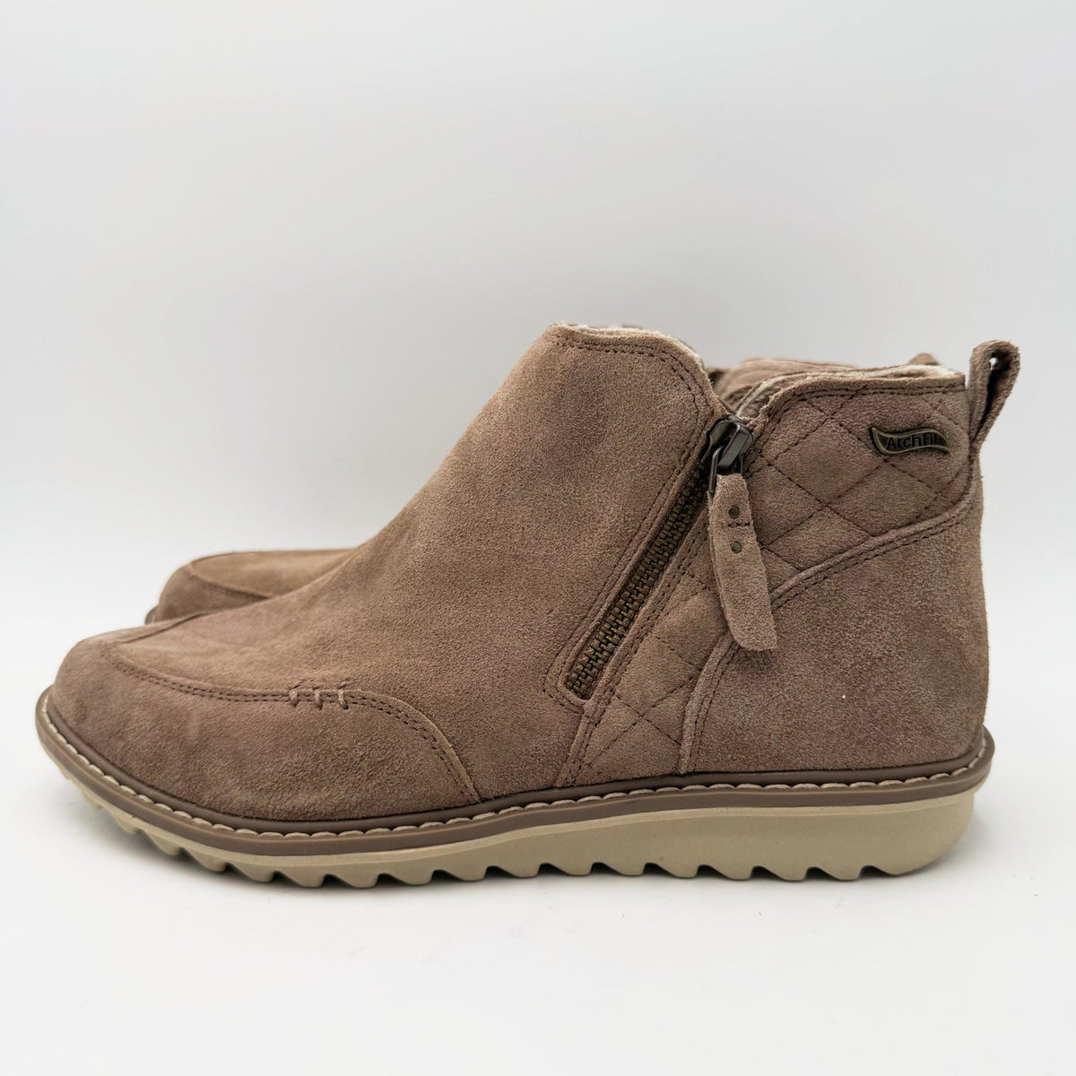 Skechers Womens Arch Fit Mojave Boundless Bliss Ankle Bootie Size 8.5 Brown NWOB