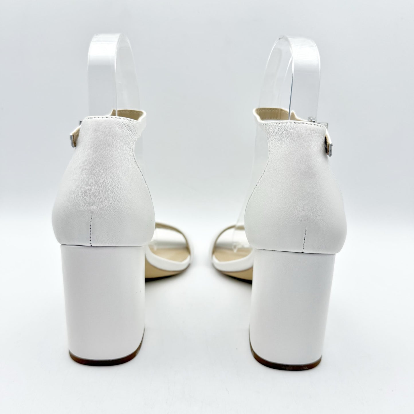 Sam Edelman Womens Daniella Heel US 5M EU 35 White Leather