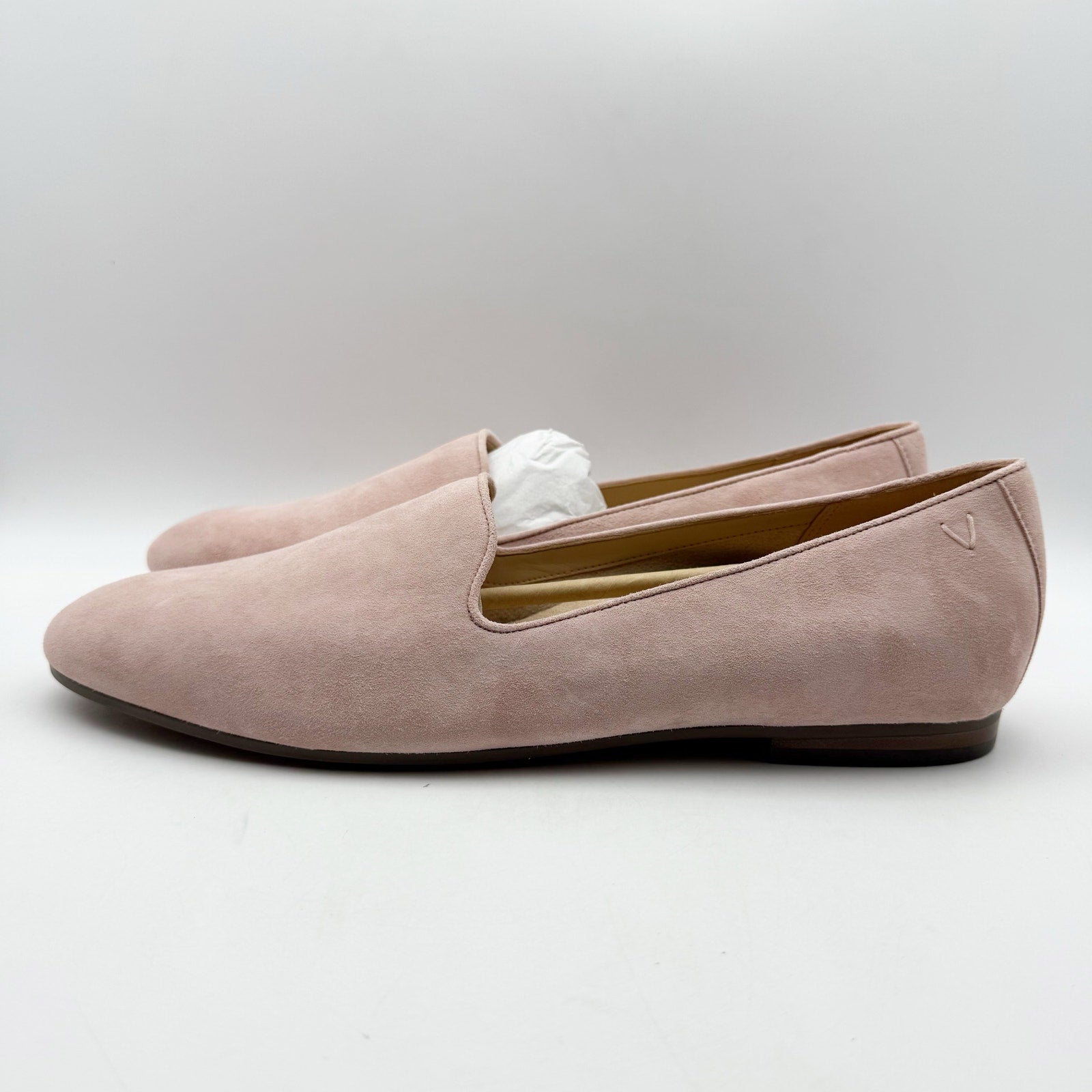 Vionic Womens Willa ll Flat Loafers US 5 WIDE EU 35 Pink Suede Slip On NIB