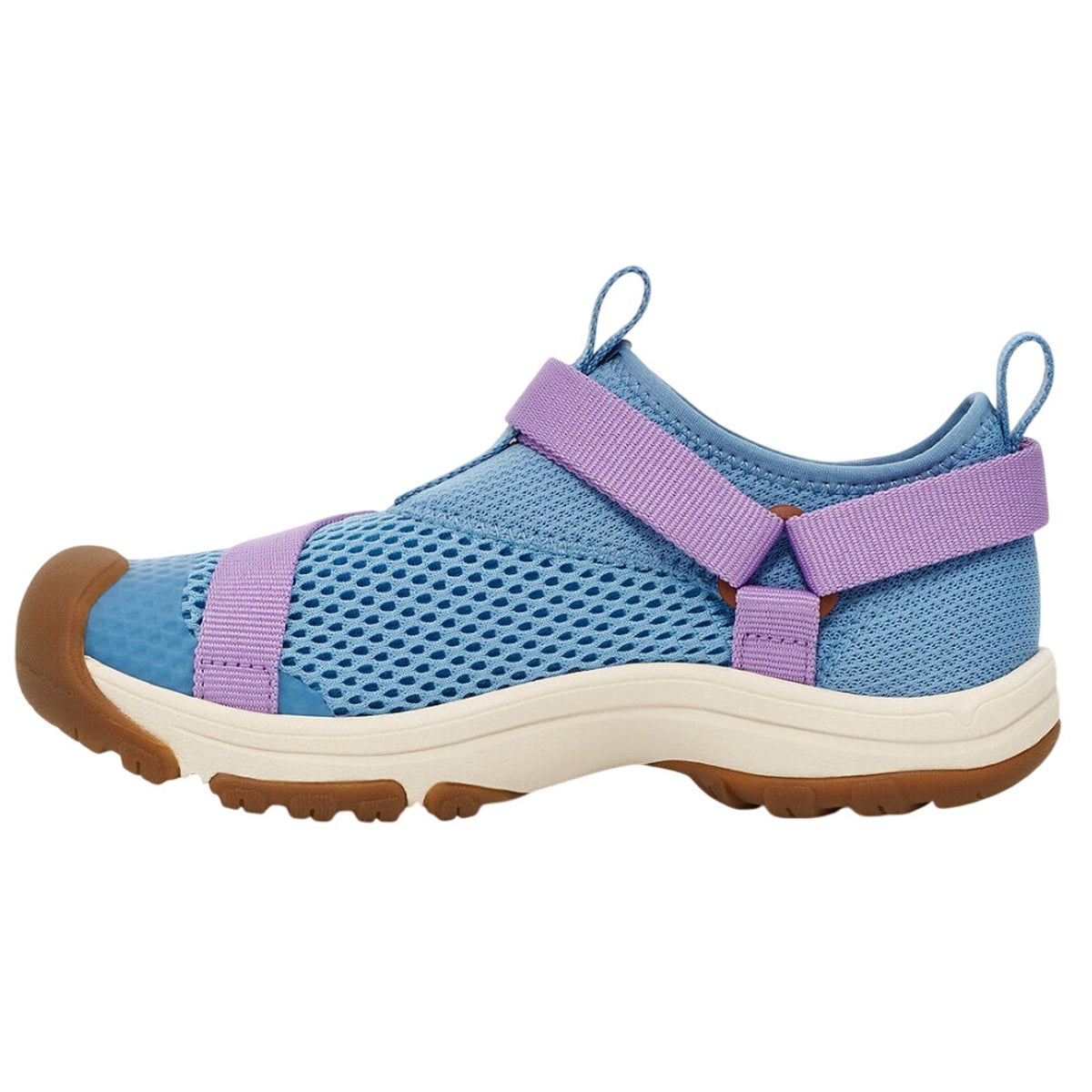 TEVA Kids Outflow Universal Closed Toe Sandals US 4 Purple Blue Water Shoes NIB