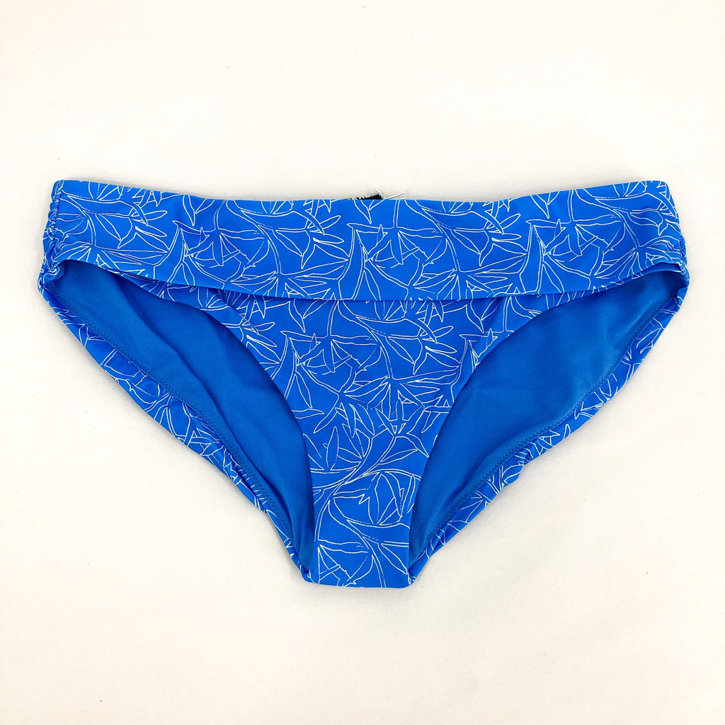 PRANA Women's Marta Bikini Bottoms XS Blue Print Floret Hipster Swim NWT