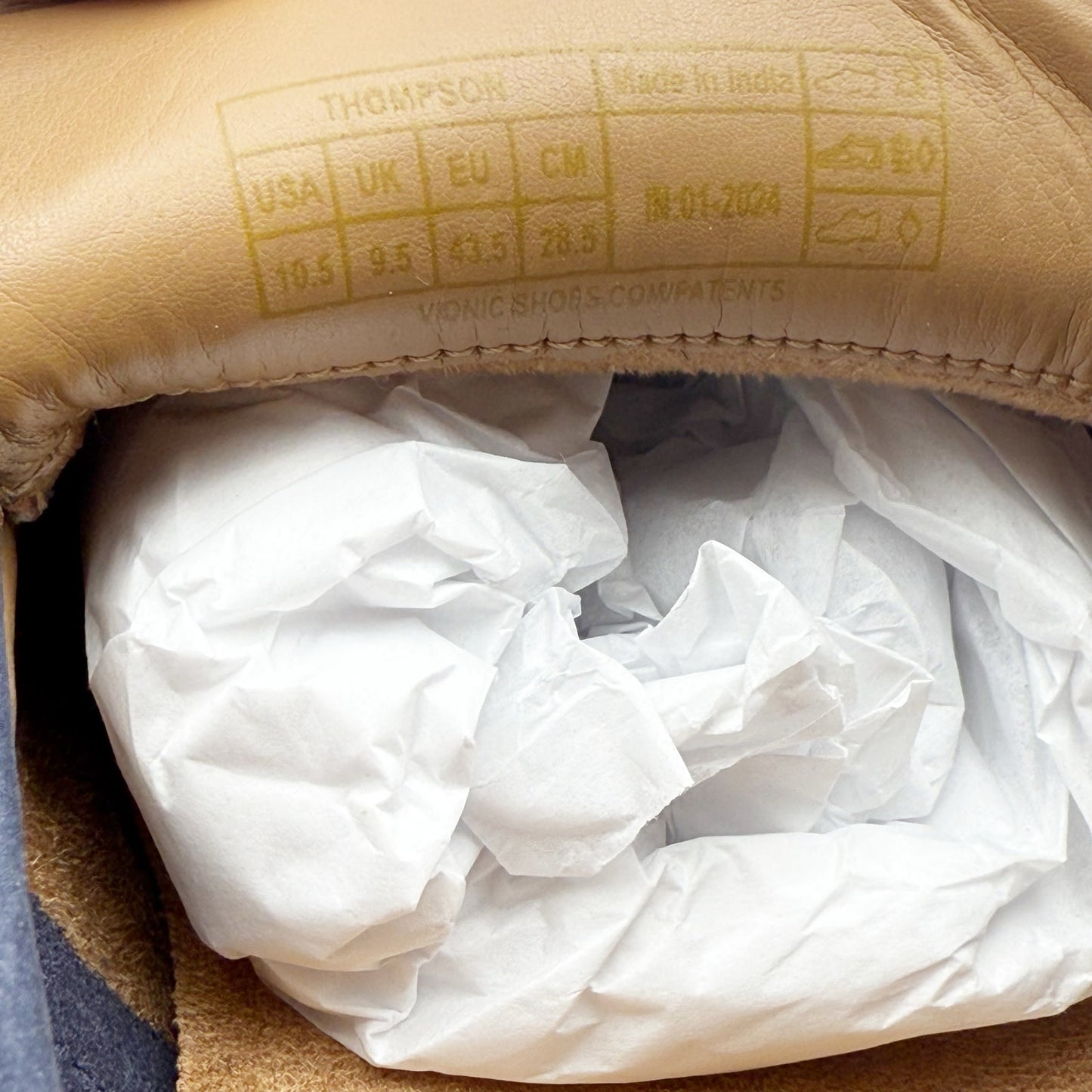 Vionic Mens Thompson Loafers US 10.5 M EU 43.5 Navy Blue Suede NIB