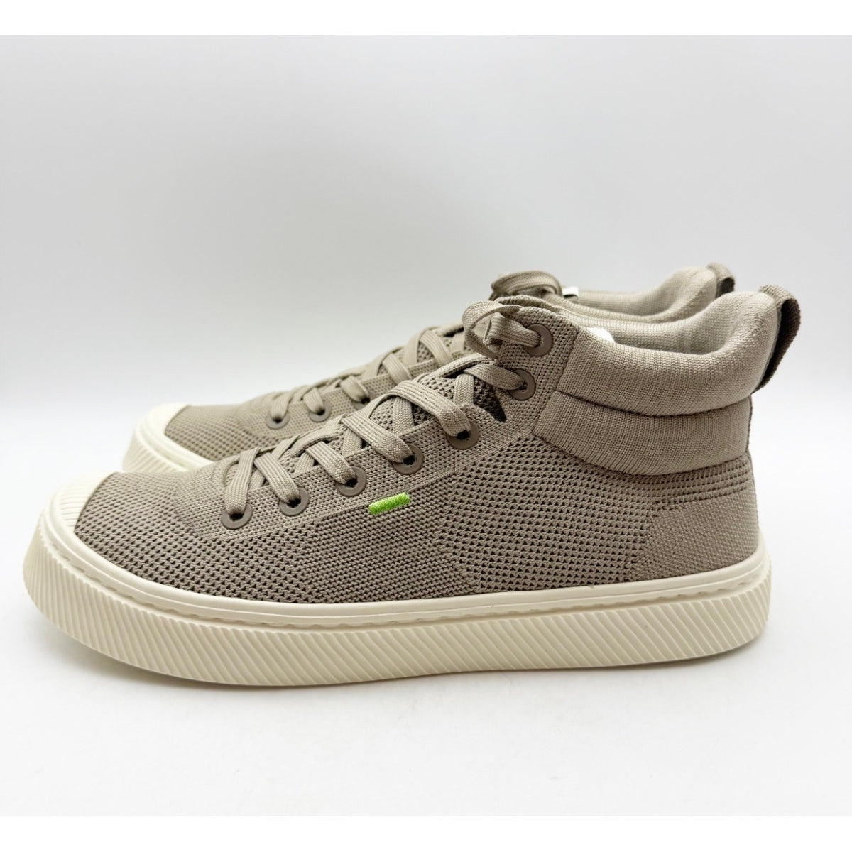 Cariuma IBI High Top Knit Sneaker Mens 8 Womens 9.5 Sand Tan Bamboo NIB