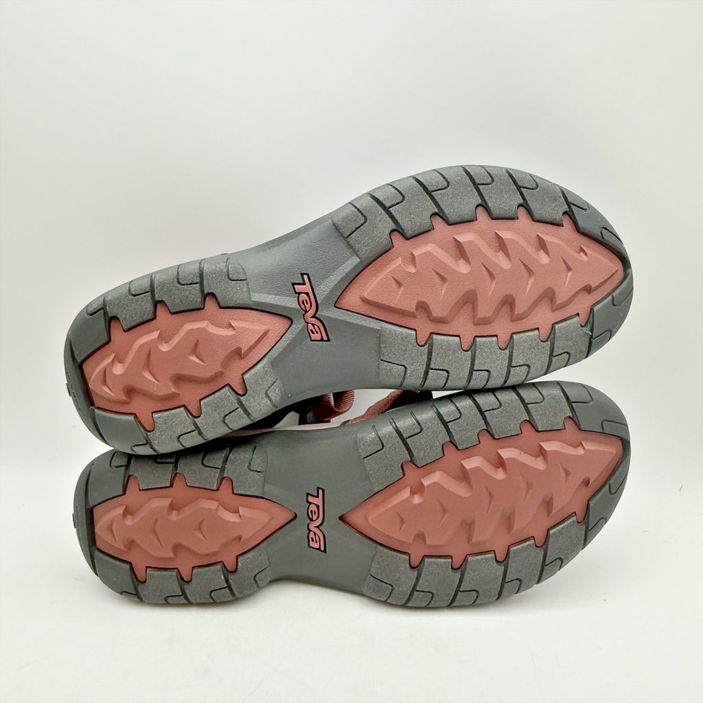 TEVA Womens Verra Sport Sandals Size 11 EU 42 Red Brown Quick Dry NIB