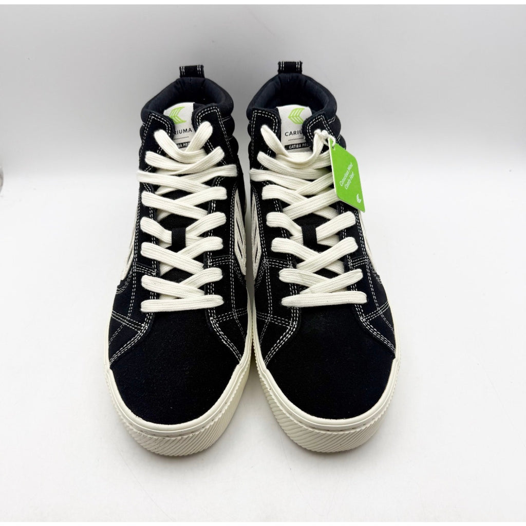 Cariuma Mens Catiba Pro High Top Sneakers US 11 EU 44 Black Suede Contrast NIB