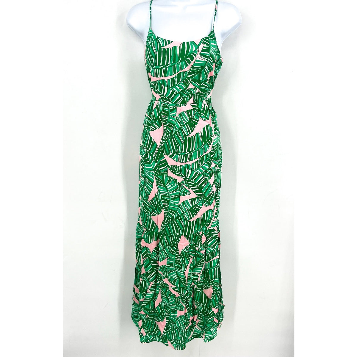 LILLY PULITZER Womens Teresa Maxi Dress XS Green Pink Lets Go Bananas NWT