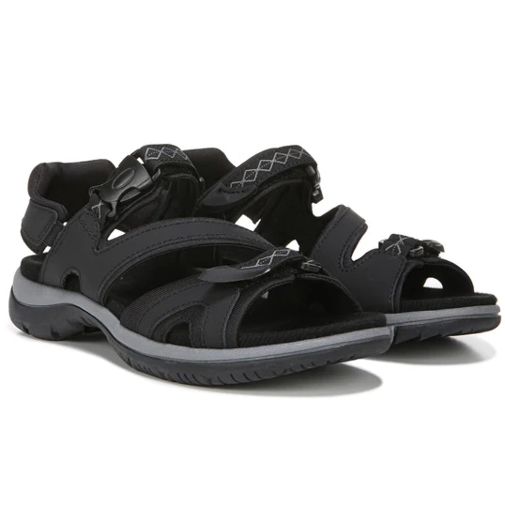 Natuarlizer Womens Angeles III Sports Sandals US 8 M EU 38 Black Leather NIB