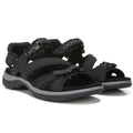 Natuarlizer Womens Angeles III Sports Sandals US 8 M EU 38 Black Leather NIB