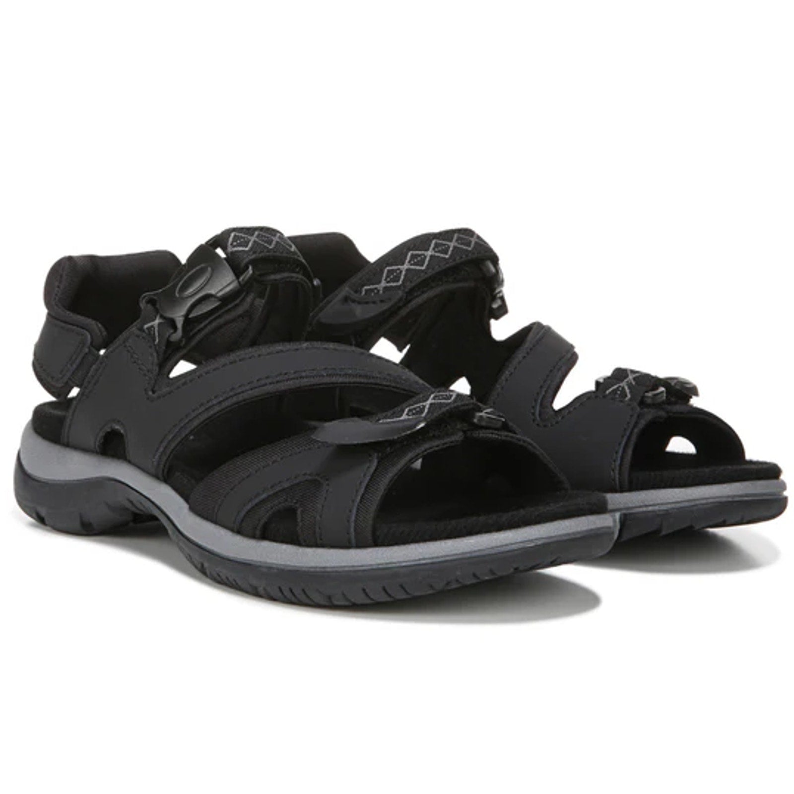 Natuarlizer Womens Angeles III Sports Sandals US 8 M EU 38 Black Leather NIB