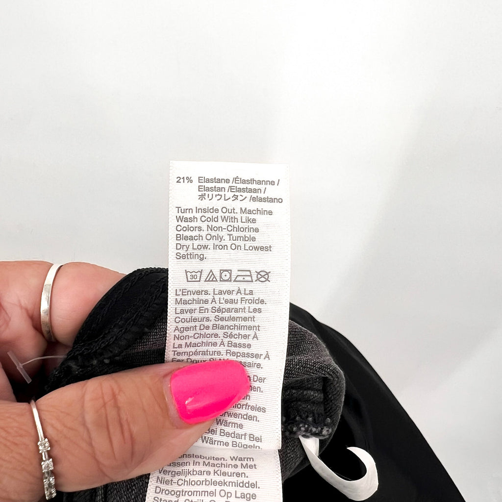 MADEWELL Maternity Over-the-Belly Skinny Jeans Size 25 Black Sea G7394 NWT