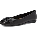 Trotters Womens Sizzle Signature Flat US 8.5 WW EU 39 Black Leather Slip On NIB