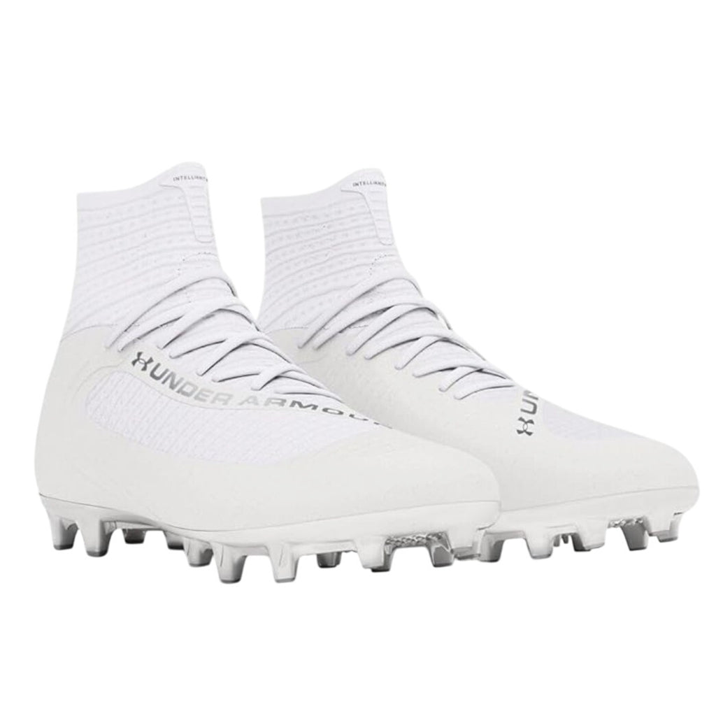 Under Armour Mens Highlight MC 2.0 High Top Football Cleats Size 9.5 White NWOB