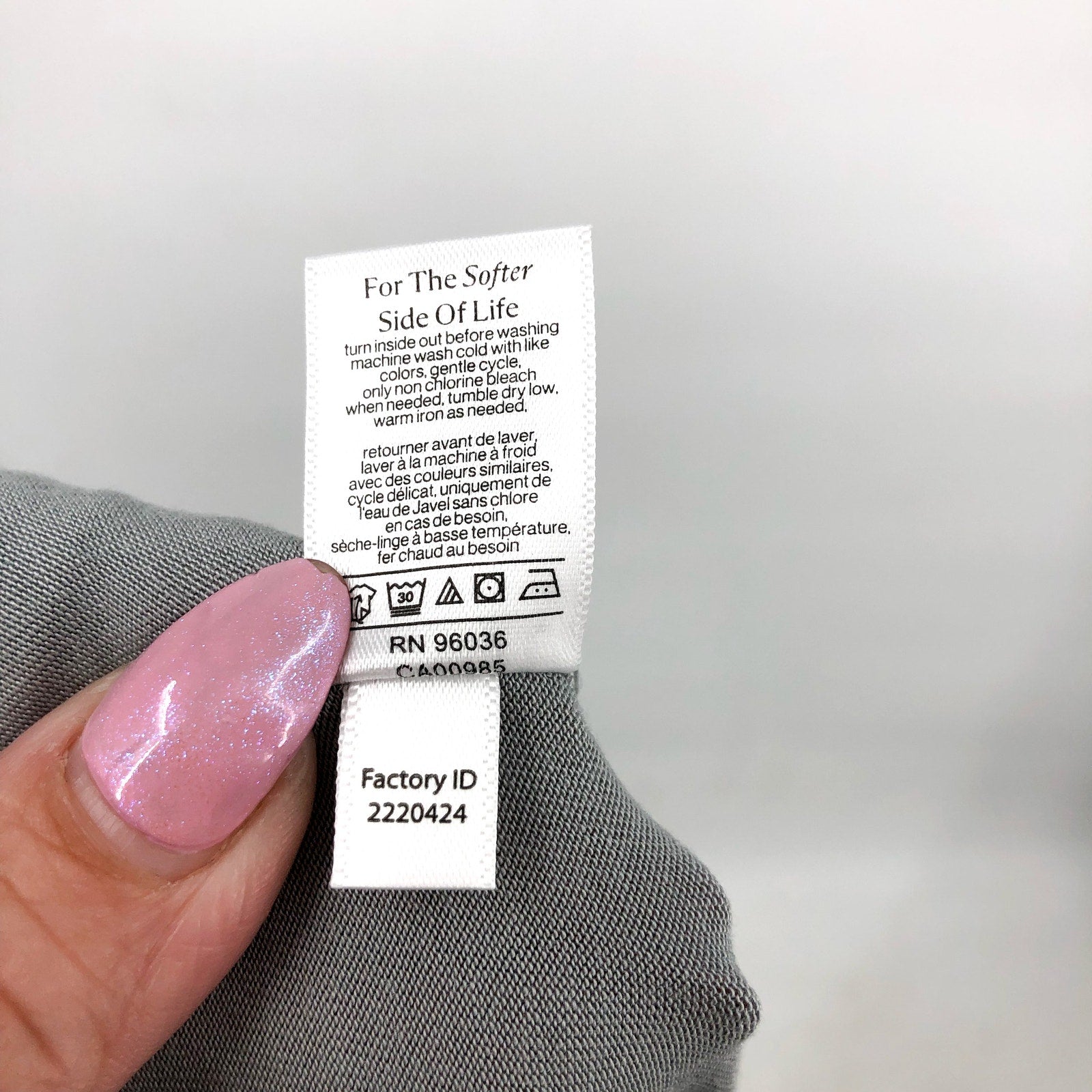 EBERJEY Women's Gisele Long Pajama Set Medium Gray Moonlight TENCEL Modal NWT