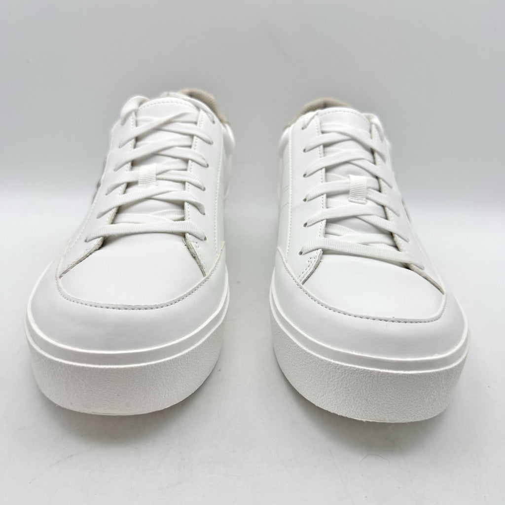 Dr. Scholls Womens Madison Low Top Sneakers US 10 Wide White Vegan Leather NIB