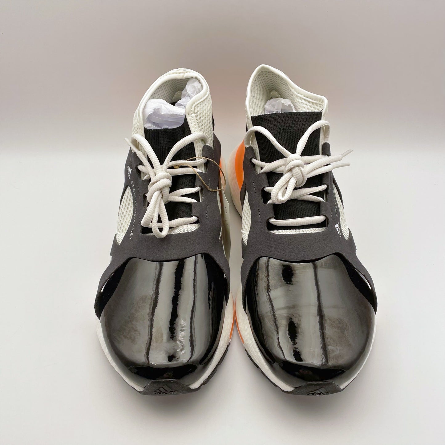 Adidas by Stella McCartney Womens Ultraboost 21 Sneakers US 9.5 Black Orange NIB