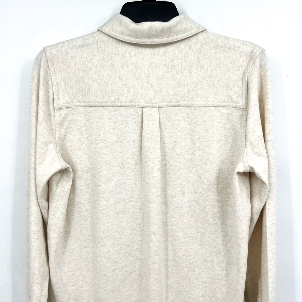 FAHERTY Men's Legend Sweater Shirt Small Off White Heather Long Sleeve NWT