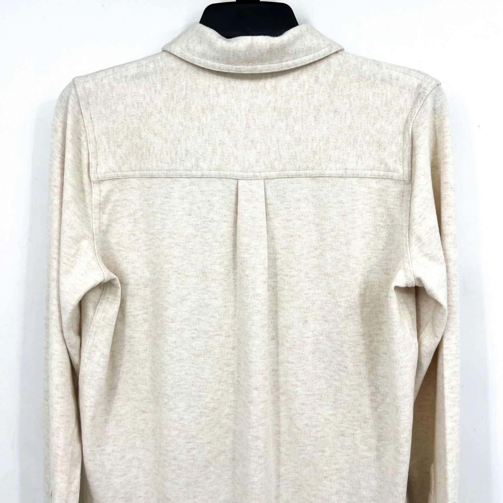 FAHERTY Men's Legend Sweater Shirt Small Off White Heather Long Sleeve NWT
