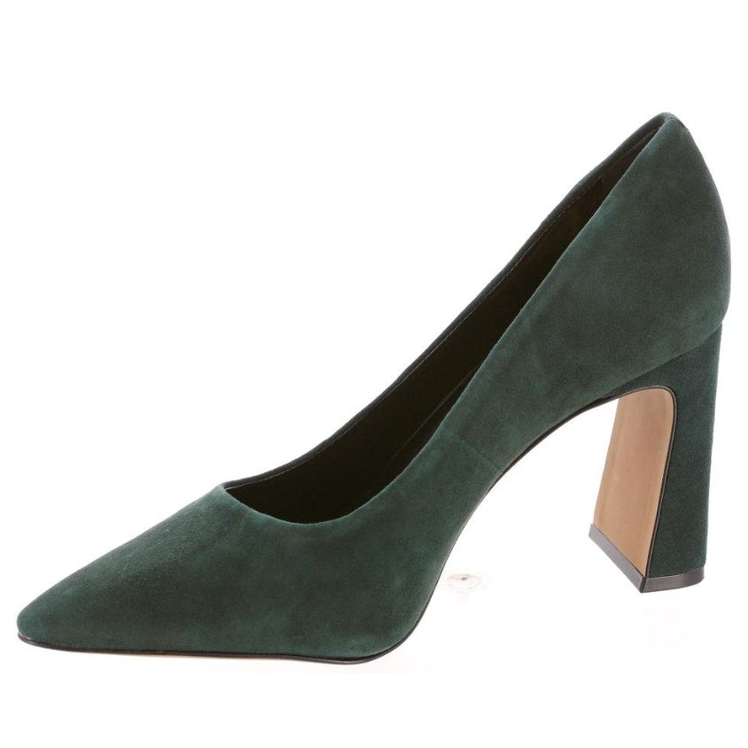 Vince Camuto Womens Dalmanara Pumps Size 6.5 M Evergreen Green Suede Heels NWOB