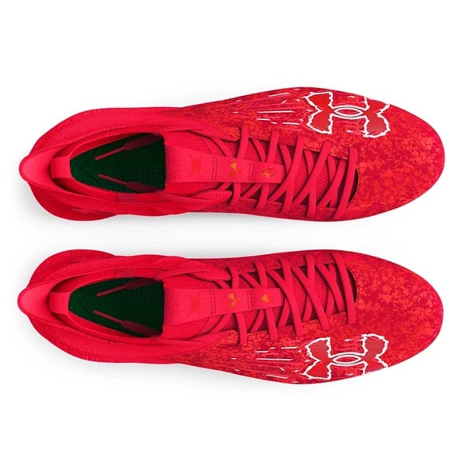Under Armour Mens Blur 2 MC Suede Molded Football Cleats Size 8.5 Red NWOB
