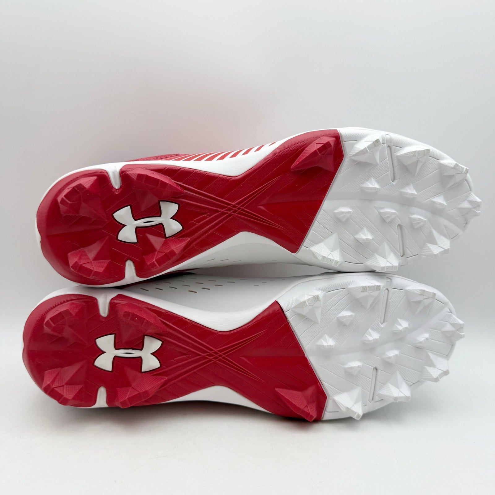 Under Armour Mens Leadoff Low Rm Baseball Cleats US 12 EU 46 Red White NIB