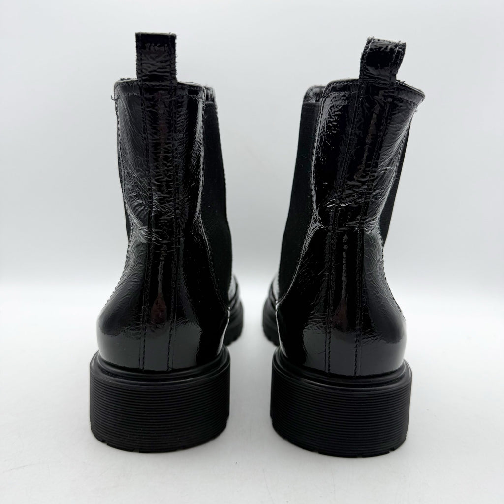 La Canadienne Womens Haley Chelsea Boots Size 8 EU 38.5 Black Leather NWOB