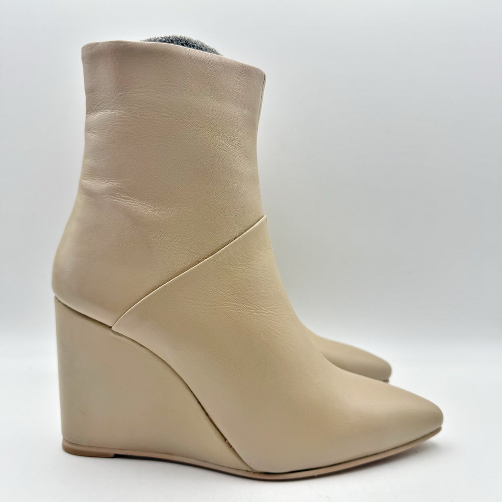 Seychelles Womens Only Girl Wedge Ankle Boots US 6 Tan Leather NIB