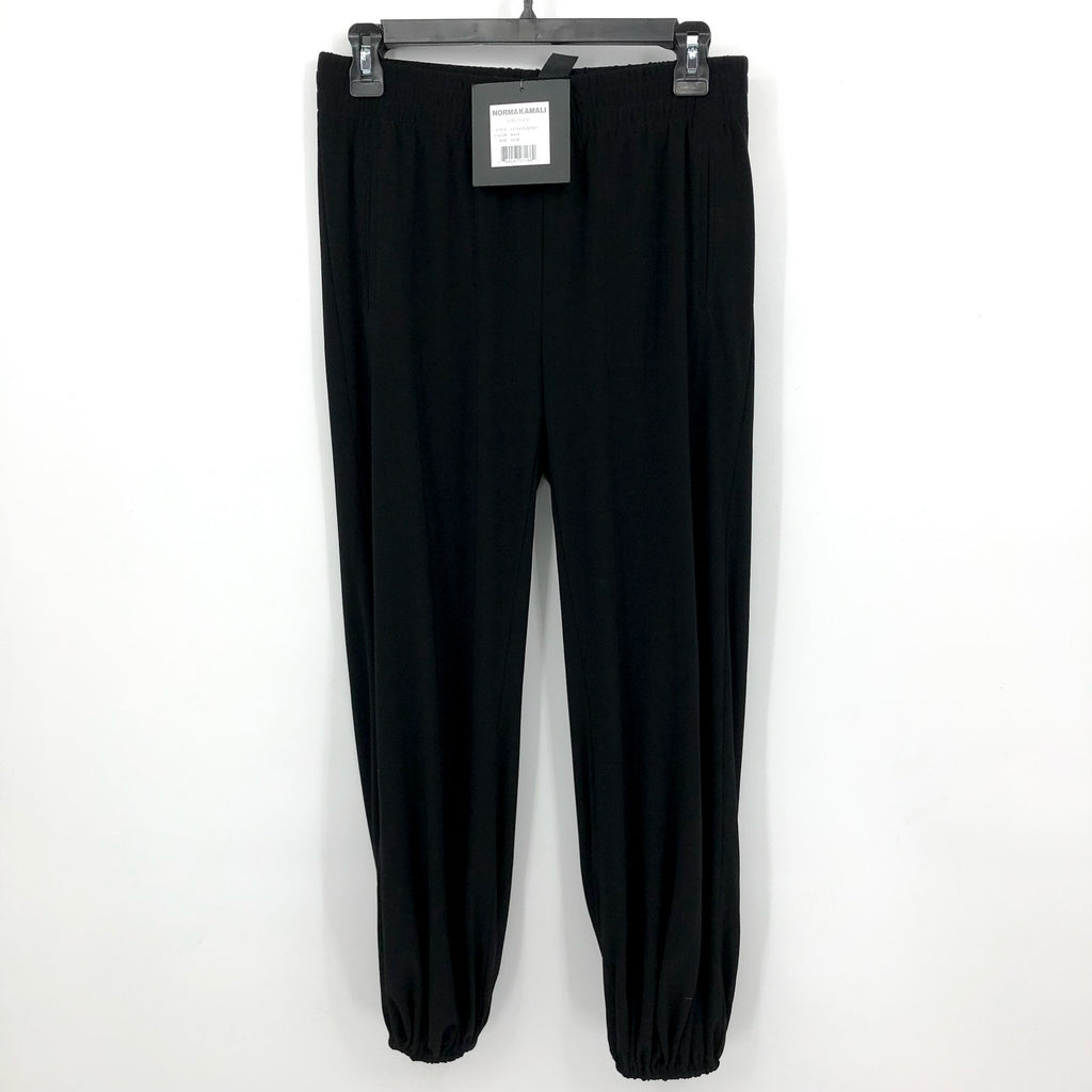 NORMA KAMALI Women's Boyfriend Puff Jogger Pants XS Black Elastic Waistband NWT