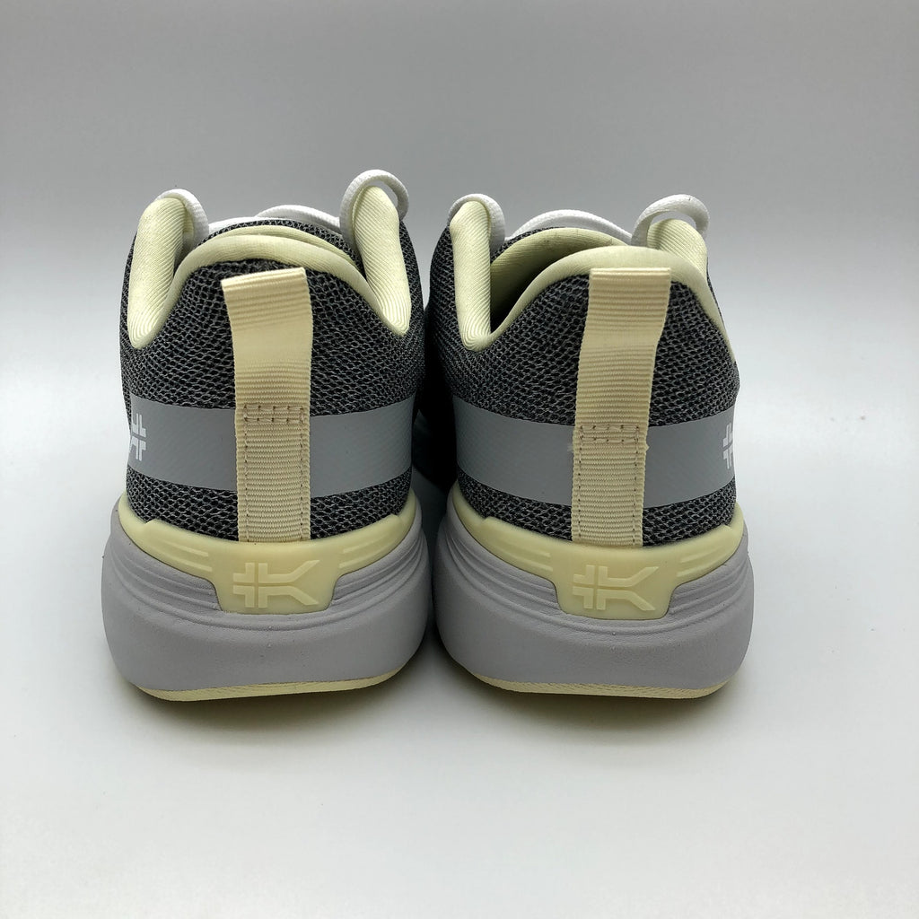KURU Womens Flex Via Sneakers Size 10.5 Dove Gray Pale Lime Athletic Shoes NWOB