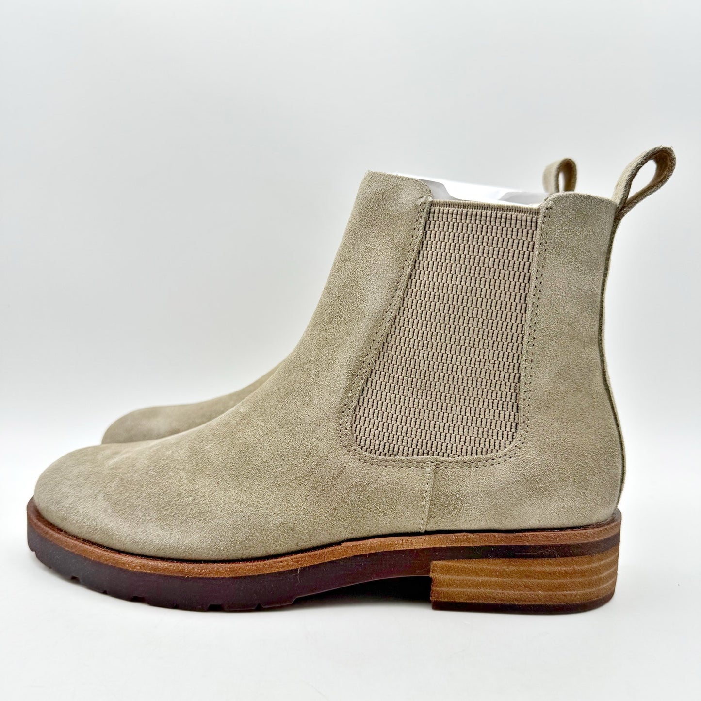 Kork Ease Womens Bristol Chelsea Ankle Boots US 6.5 M Taupe Suede NIB