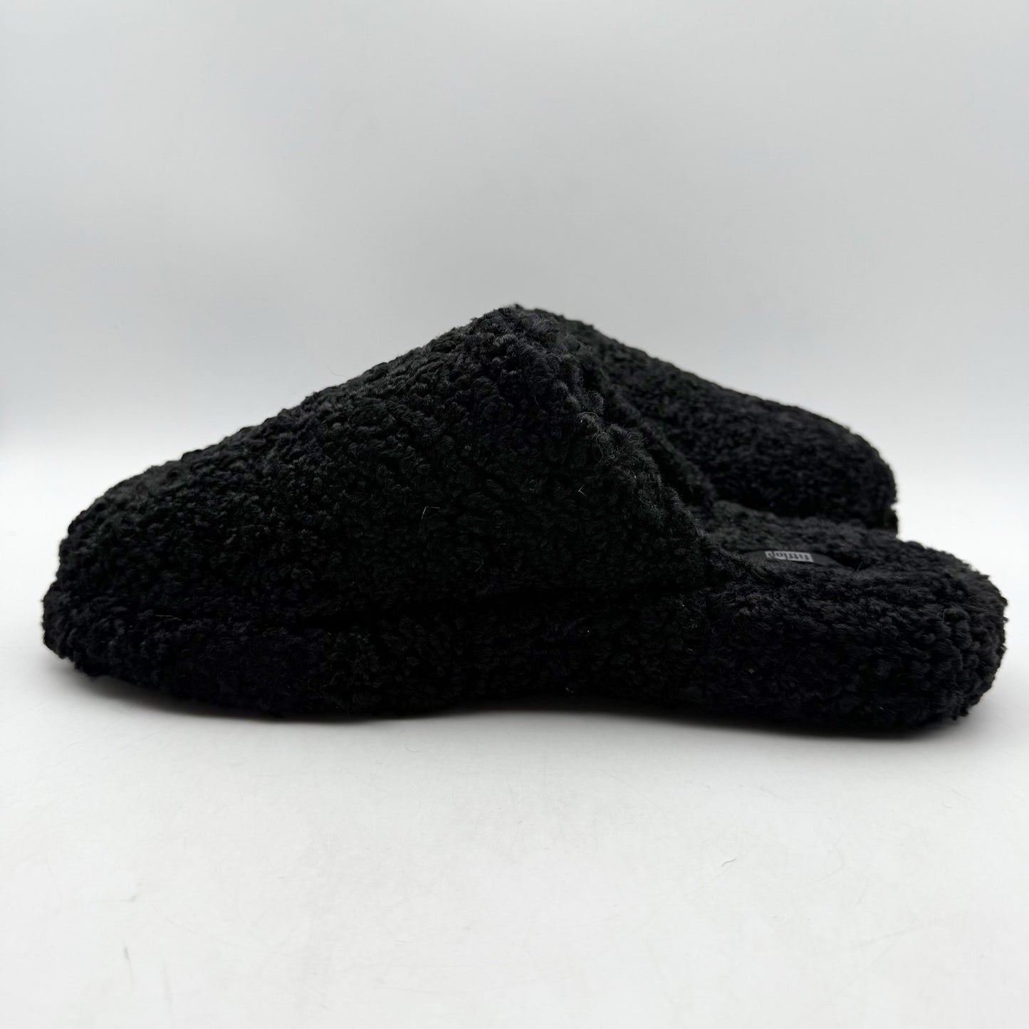 FitFlop Womens Iqushion D-Luxe Padded Teddy Mules US 9 Black Fleece NIB