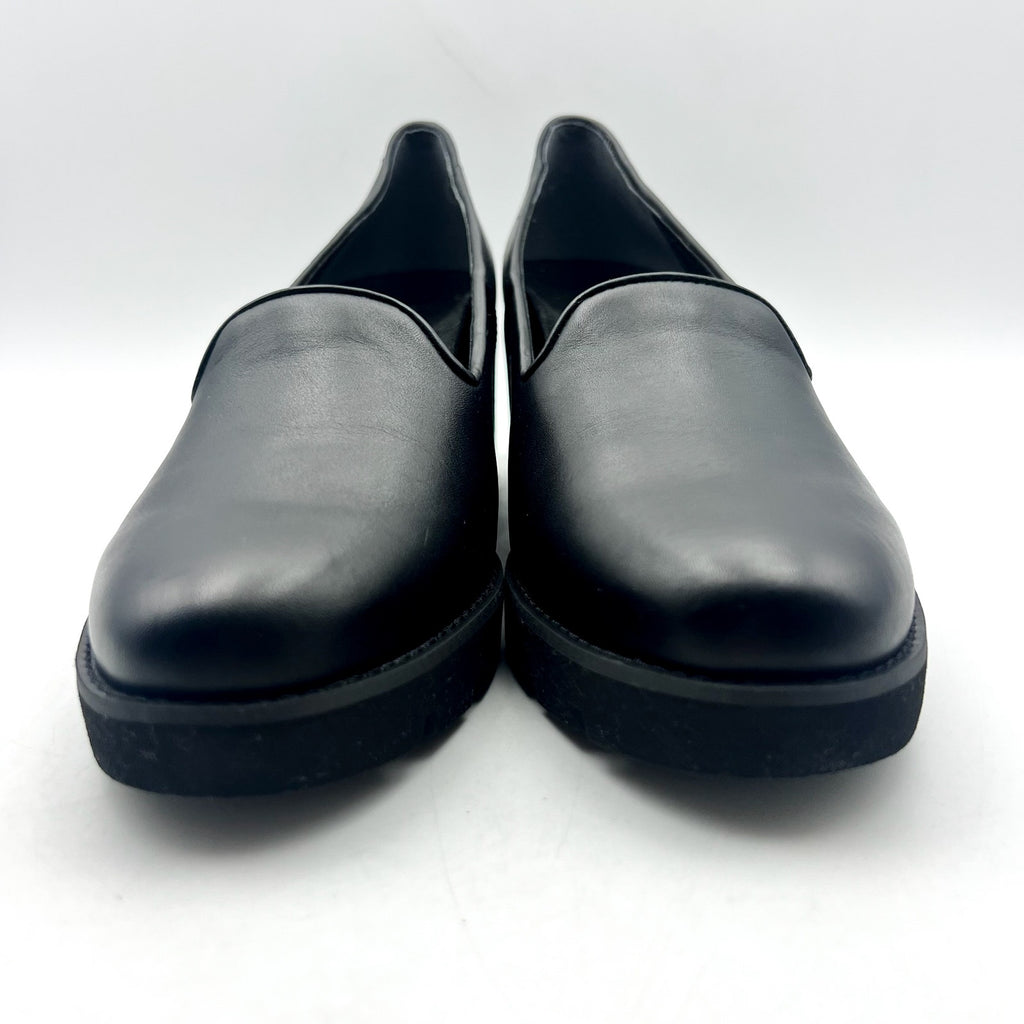 Vionic Women's Willa Wedge Slip on Shoes Size 10M EU 41 Black Leather NIB