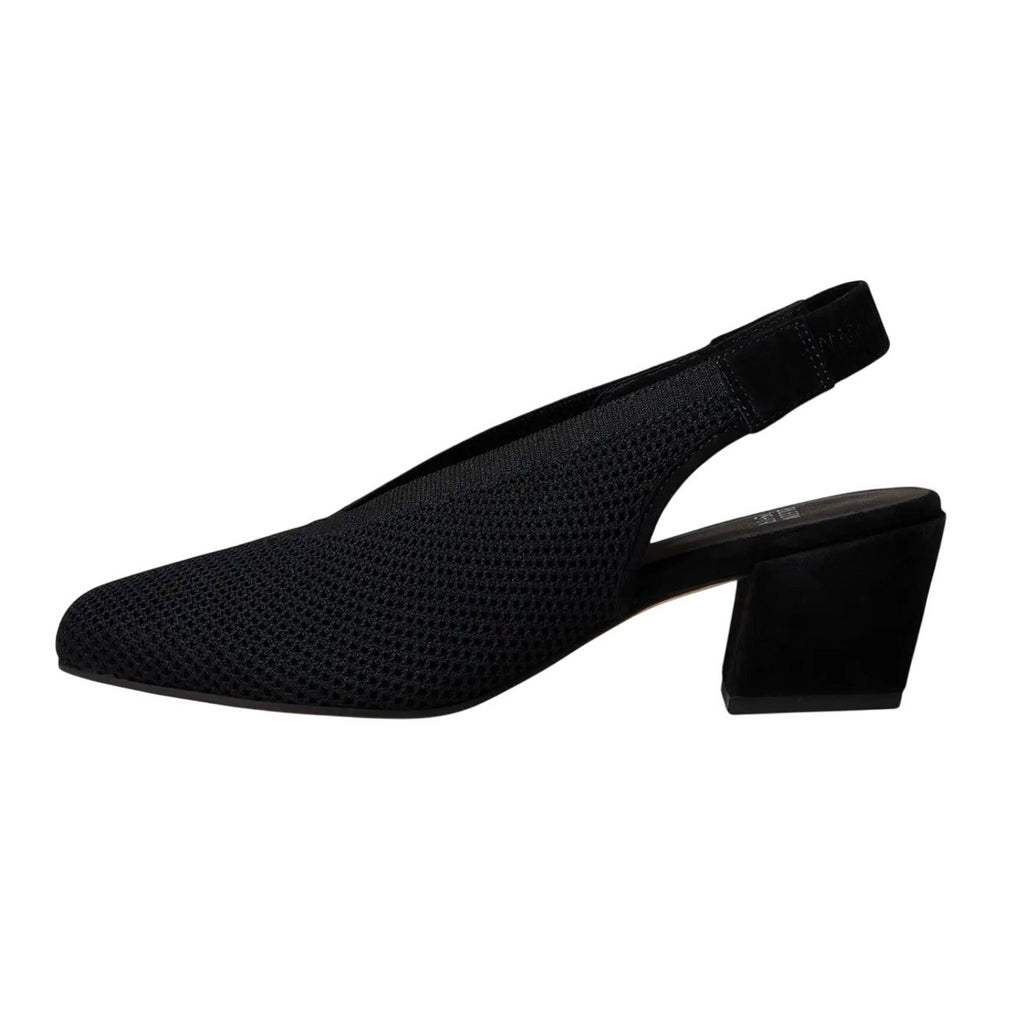 Eileen Fisher Womens Vasa Heels US 10 EU 40.5 Black Slingback Leather NIB