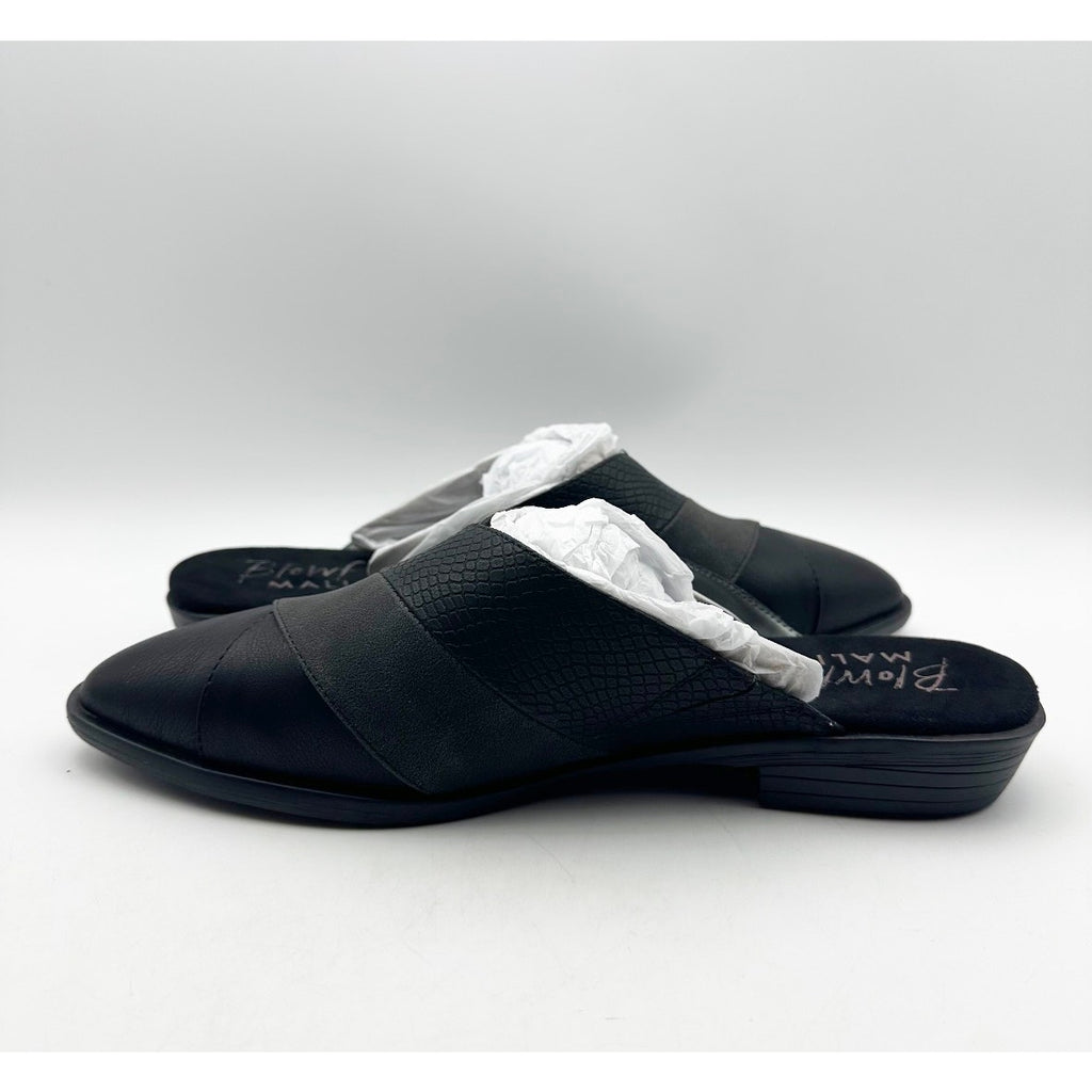 Blowfish Malibu Womens Hazel Mules Size 8.5 M EU 39 Black Vegan Leather NIB