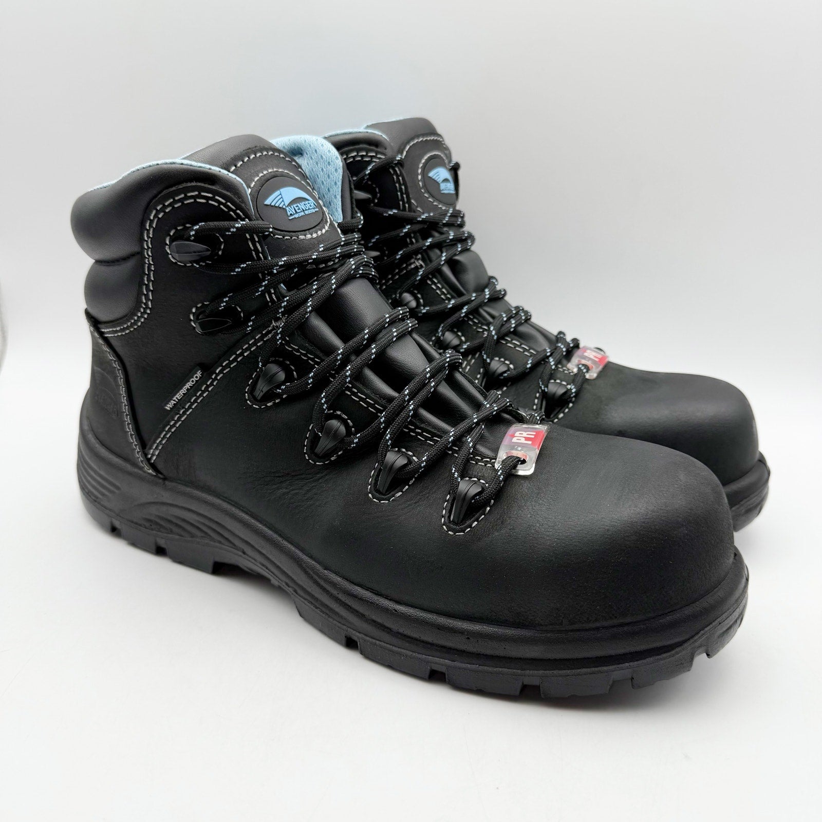 Avenger Womens Framer A7127 CT Work Boots US 9 B Black Leather Waterproof NIB