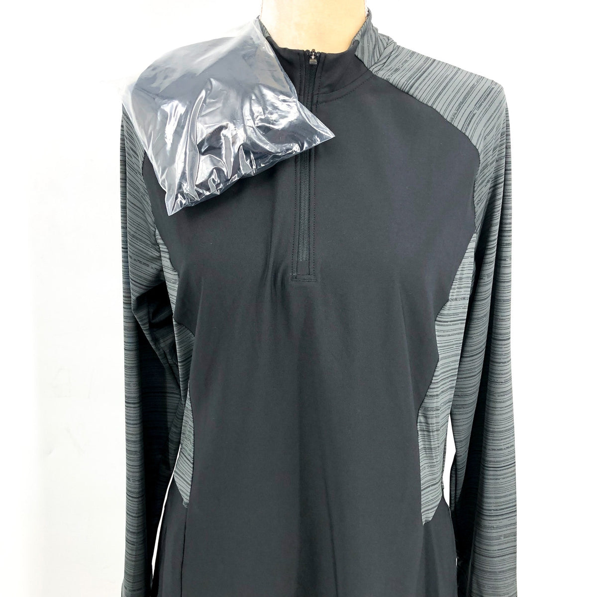 ADIDAS Women's Ultimate365 Long Sleeve Dress Large Black Half Zip NWT