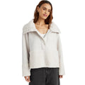 Splendid Womens Sienna Teddy Jacket Size XS Light Grey Pullover NWT