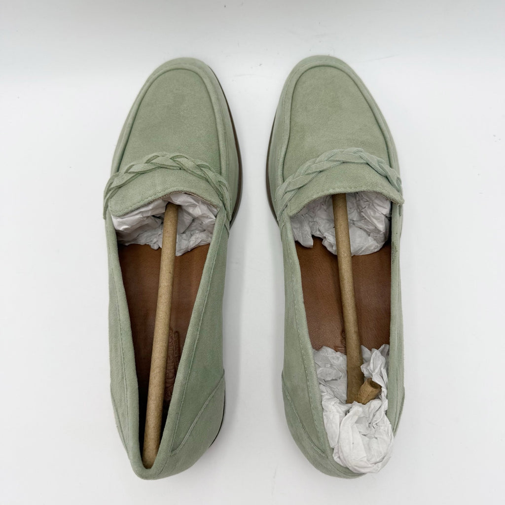 Seychelles Womens Afternoon Stroll Loafers Size 7.5 Sage Green Suede NIB
