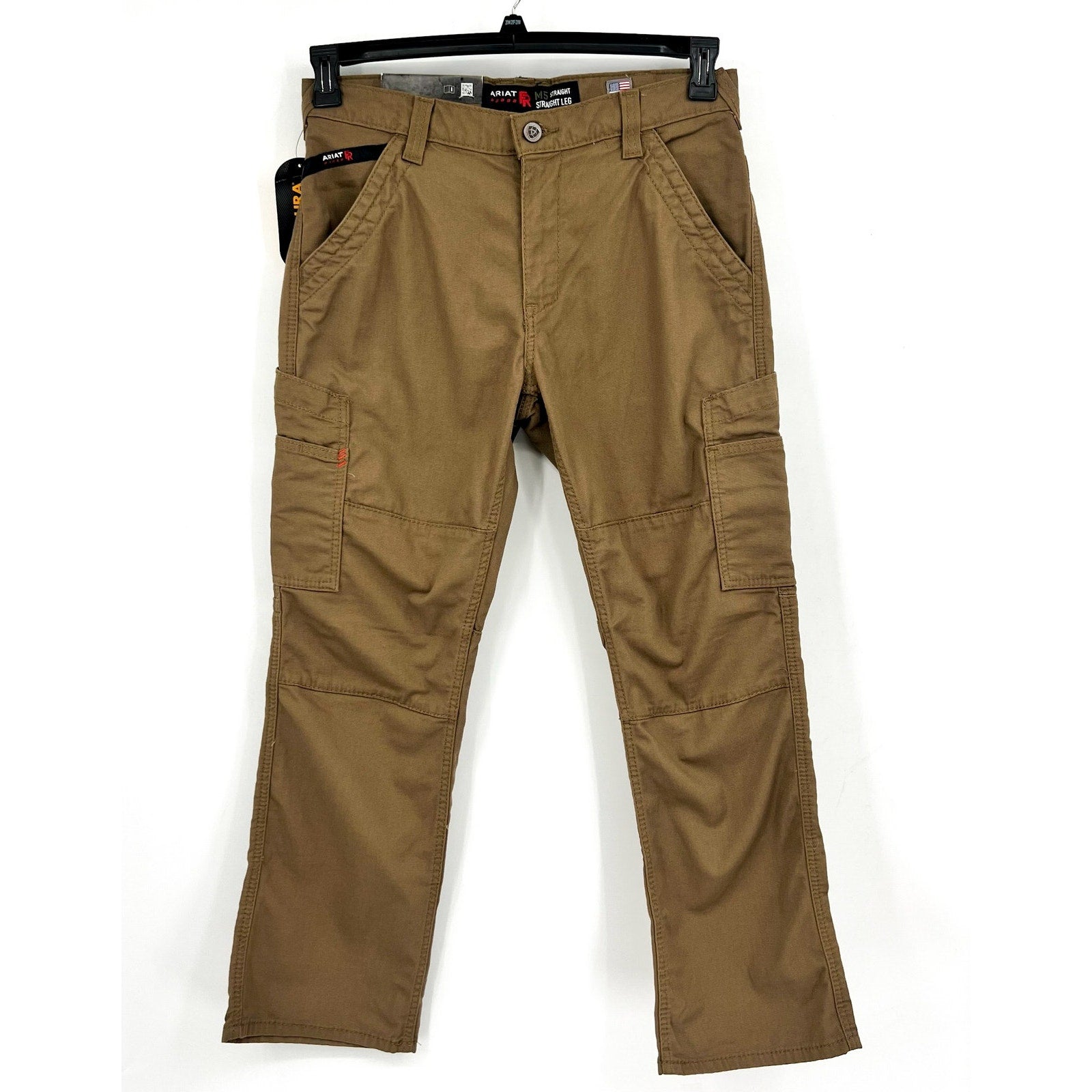 ARIAT Men FR M5 Stretch DuraLight Stackable Straight Pants 32x30 Field Khaki NWT