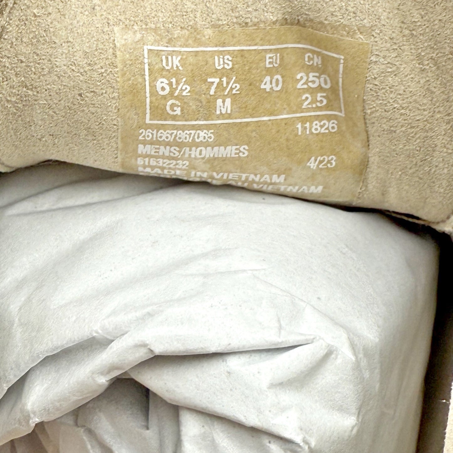 Clarks Mens Desert Coal Chukka Boots US 7.5 M EU 40 Stone Taupe Suede NIB