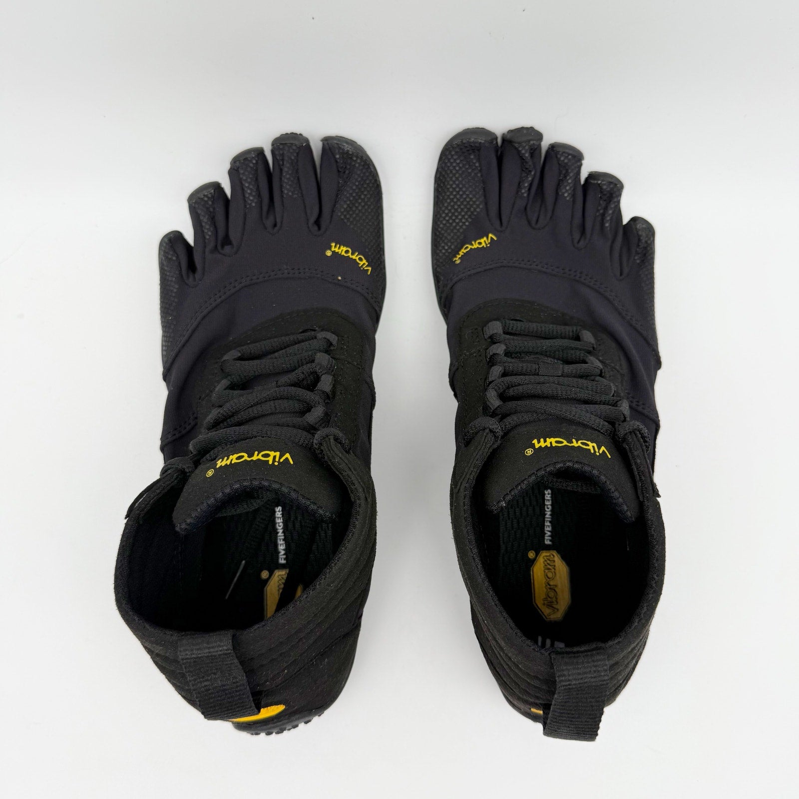 Vibram Womens V-Trek Hiking Shoes US 8 EU 38 Black Treking Climbing NWOB