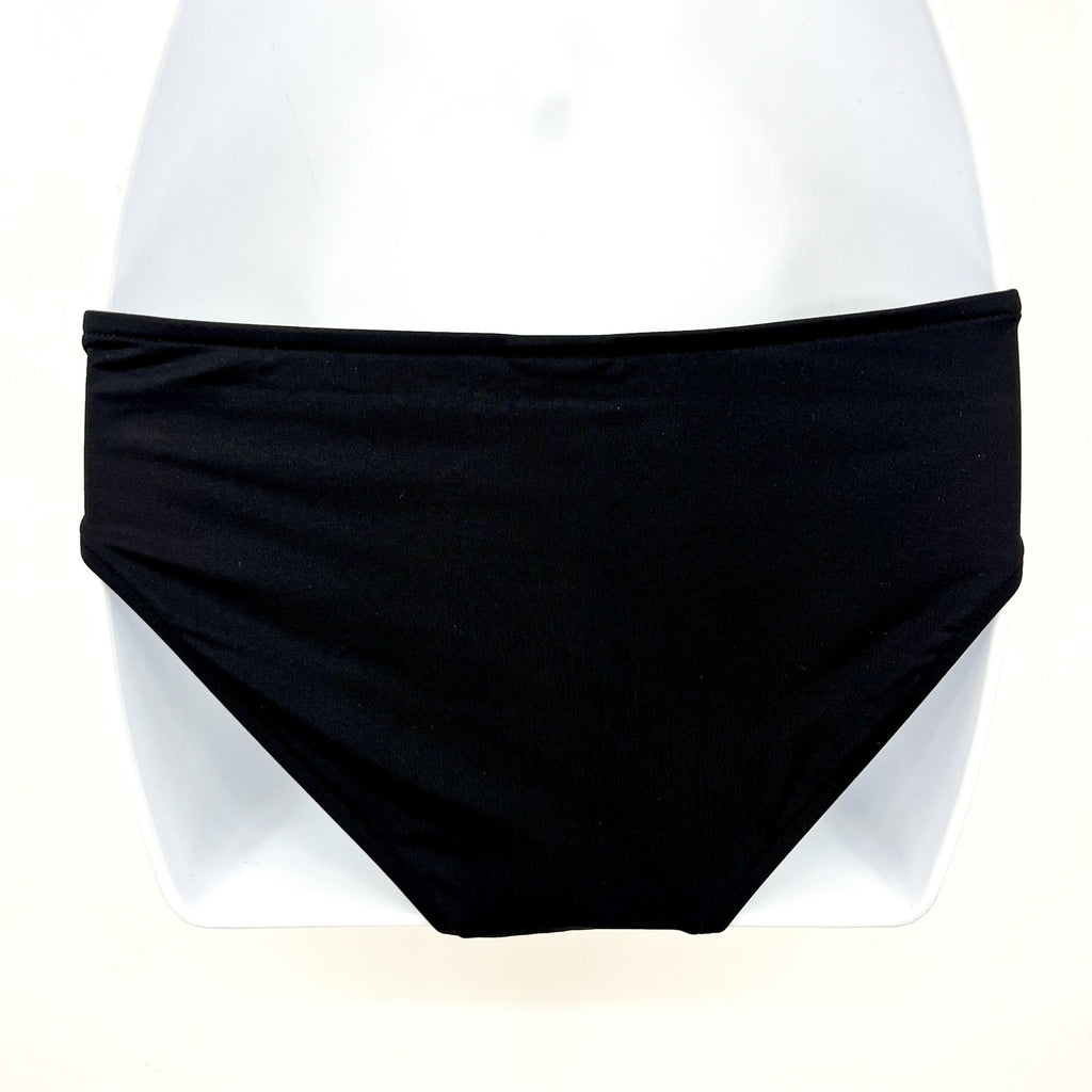SEAFOLLY Women's Twist Band Hipster Bikini Bottom Size 6 Black NWT
