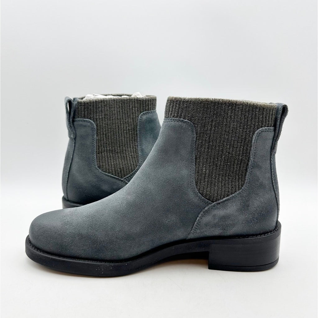 Cammina Womens Salerno Ankle Boots Size 9.5 Smoke Blue Green Suede NIB