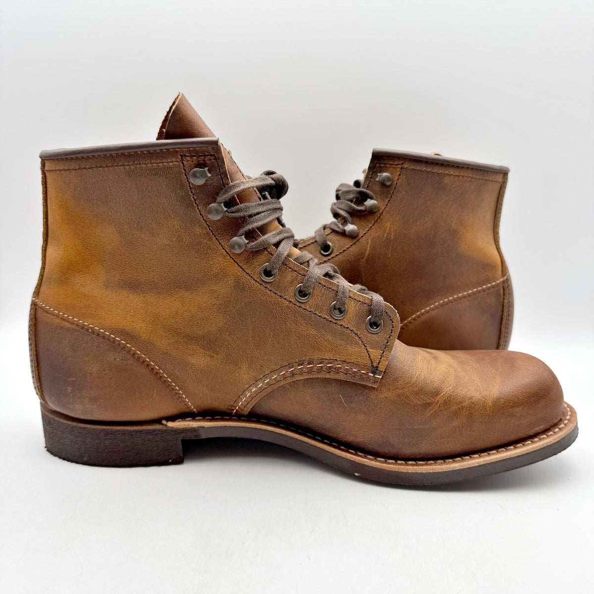 Red Wing Mens Blacksmith 6" Boots US 11D Tan Copper Rough & Tough Leather NIB
