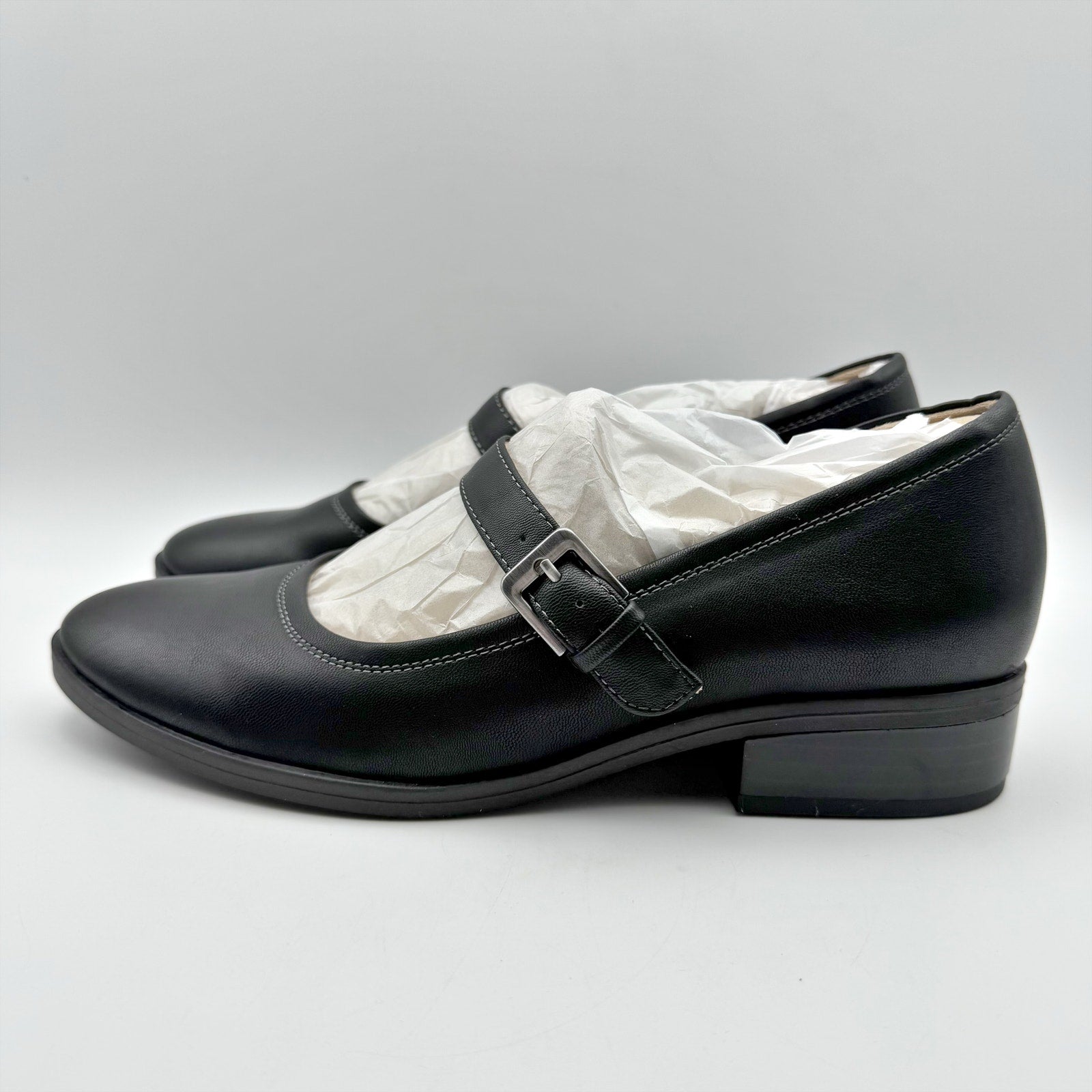 Soul Naturalizer Womens Ramona Mary Jane Flats US 9 Wide EU 40 Black NIB
