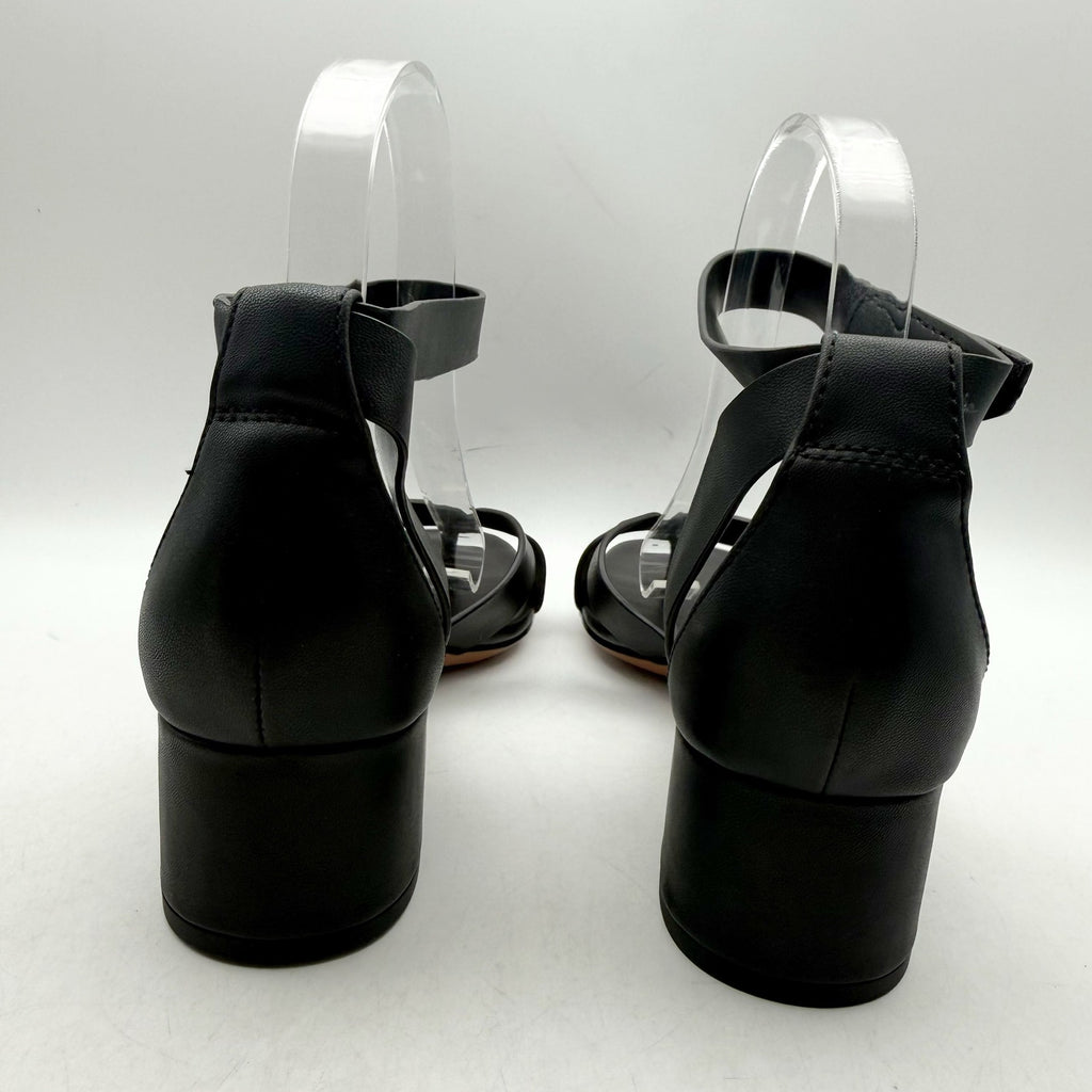 Franco Sarto Womens Nyah Heeled Sandals Size 8.5 M EU 39 Black NWOB